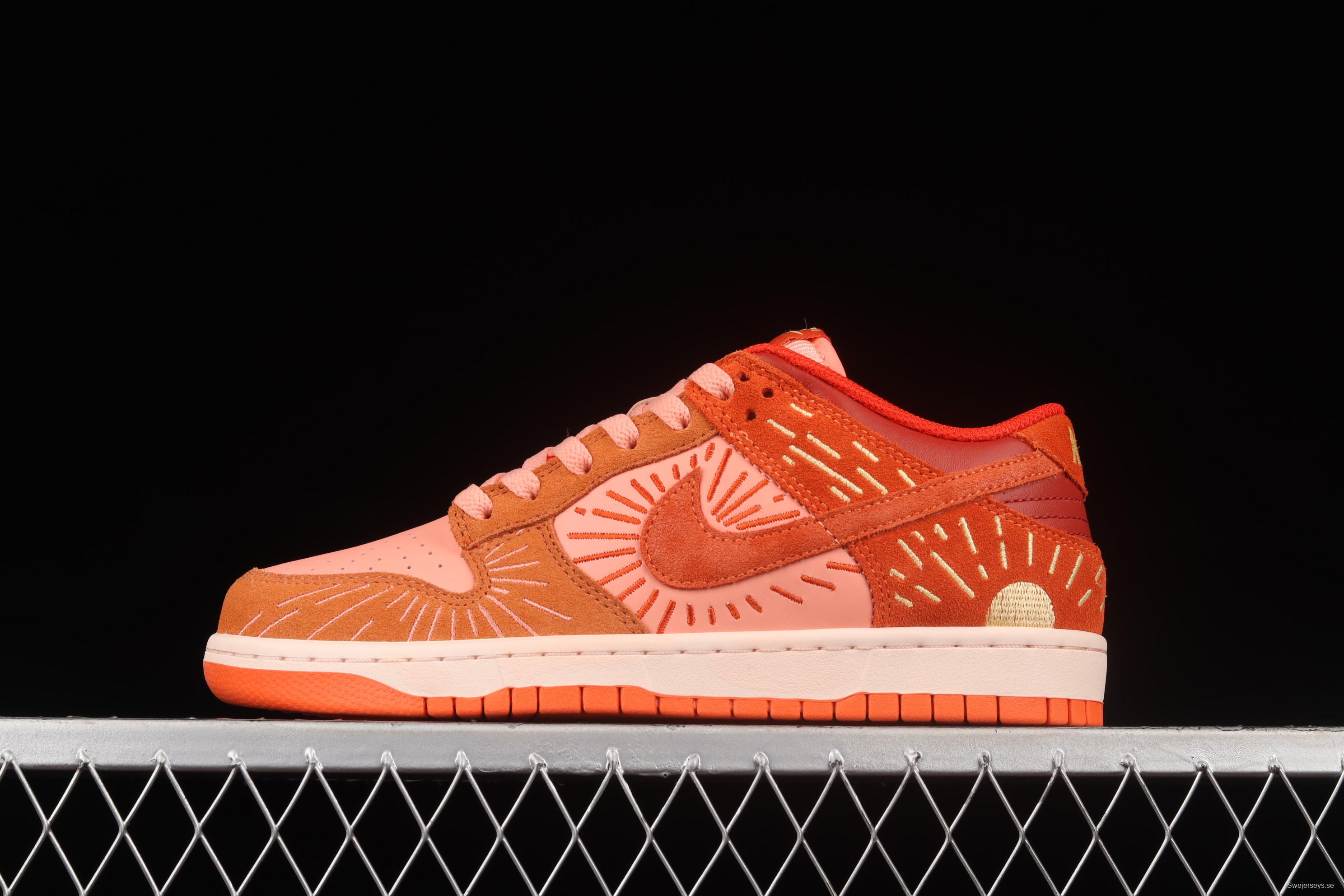 NIKE DUNK Low NH Orange-Crimson sunflower retro low-top leisure sports skateboard shoes DO6723-800