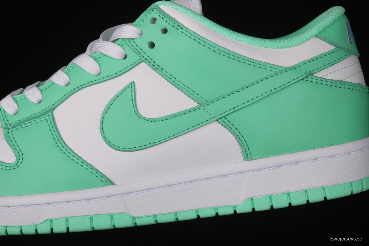 NIKE SB DUNK Low White/Green Glow Tiffany Green White Slam Dunk Series low side leisure sports skateboard shoes DD1503-105