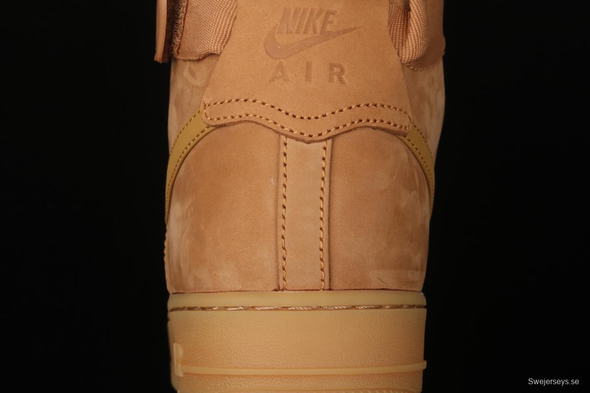 NIKE Air Force 1 High'07 2019 new wheat color high upper shoes CJ9178-200