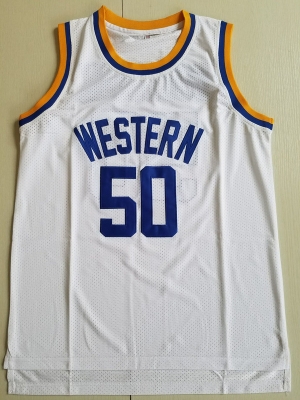 Shaq Neon Boudeaux Western University Basketball Jersey Blue Chips Movie