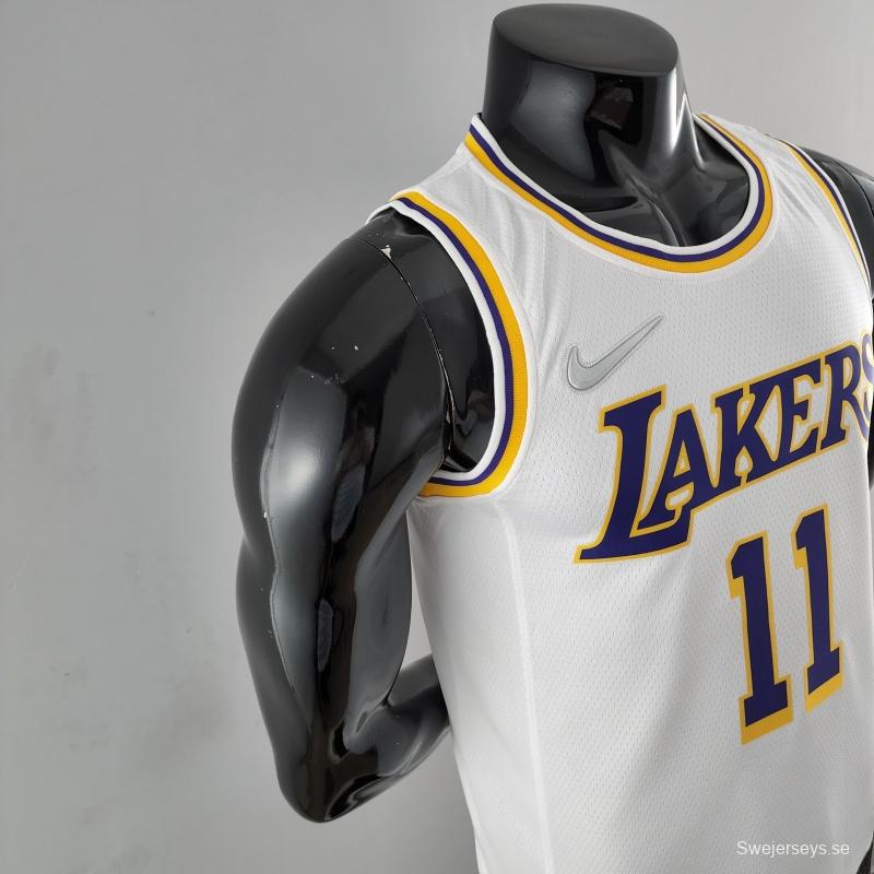 75th Anniversary IRVING #11 Los Angeles Lakers White NBA Jersey