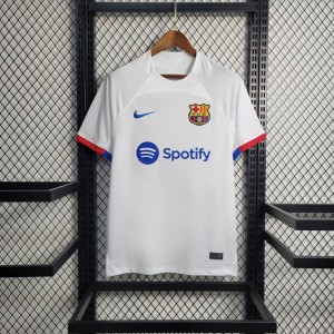 23-24 Barcelona Away White Jersey