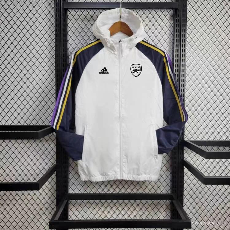 24/25 Arsenal White Windbreaker