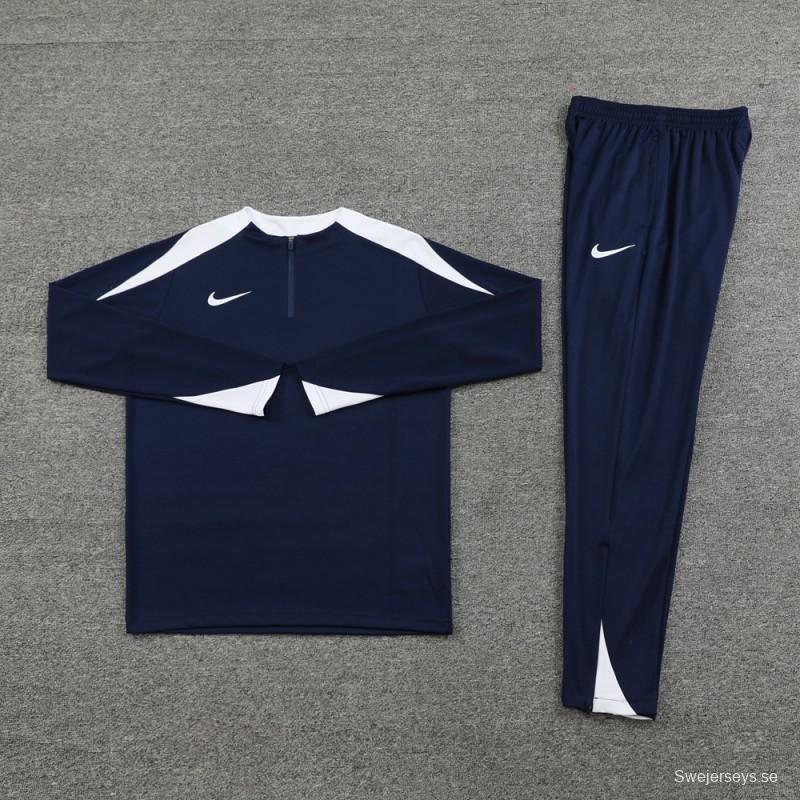 24/25 Nike Navy Half Zipper Jacket+Long Pants