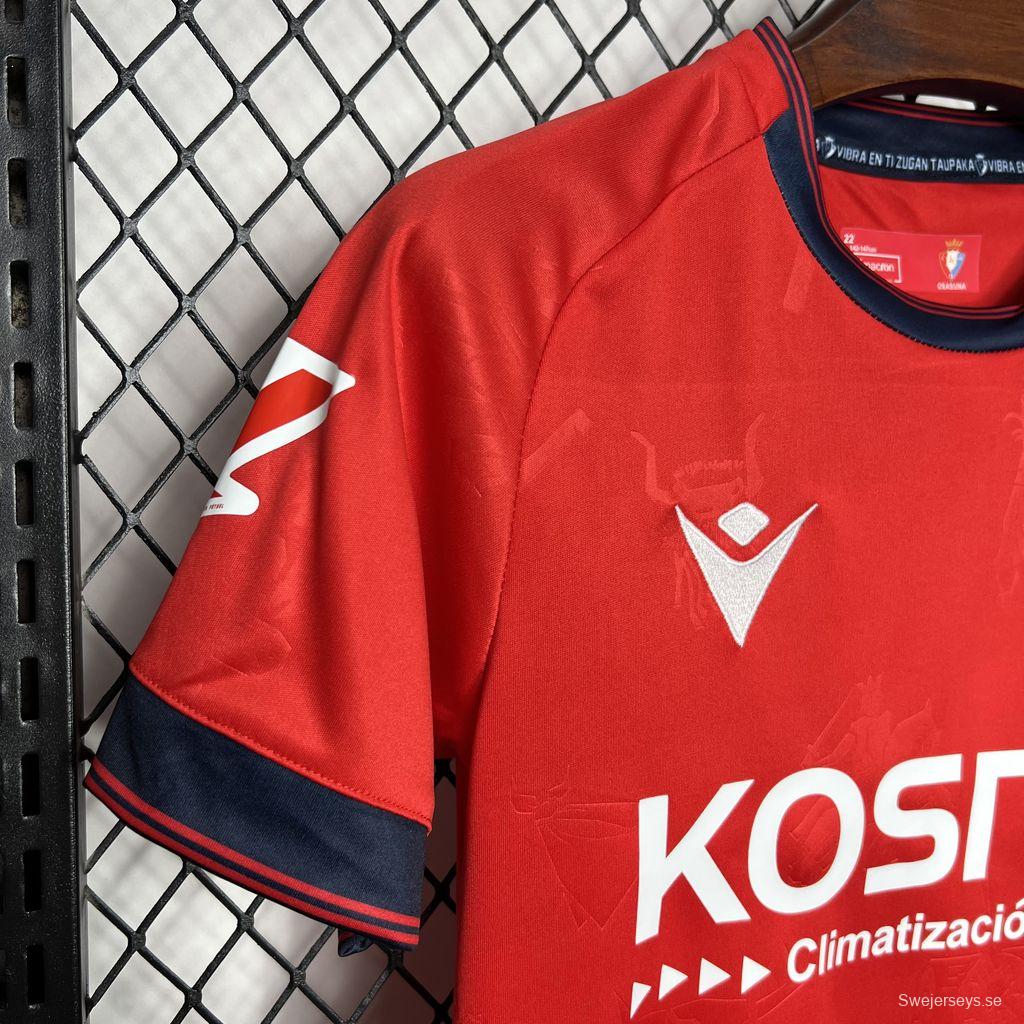 24/25 Kids Osasuna Home Jersey