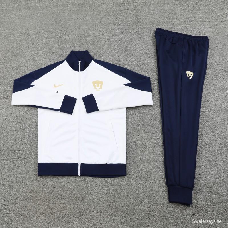 24/25 Club America White Full Zipper Jacket +Long Pants