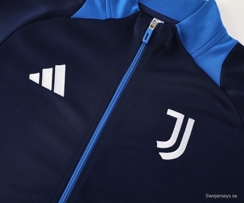 24/25 Juventus Blue Full Zipper Jacket +Long Pants