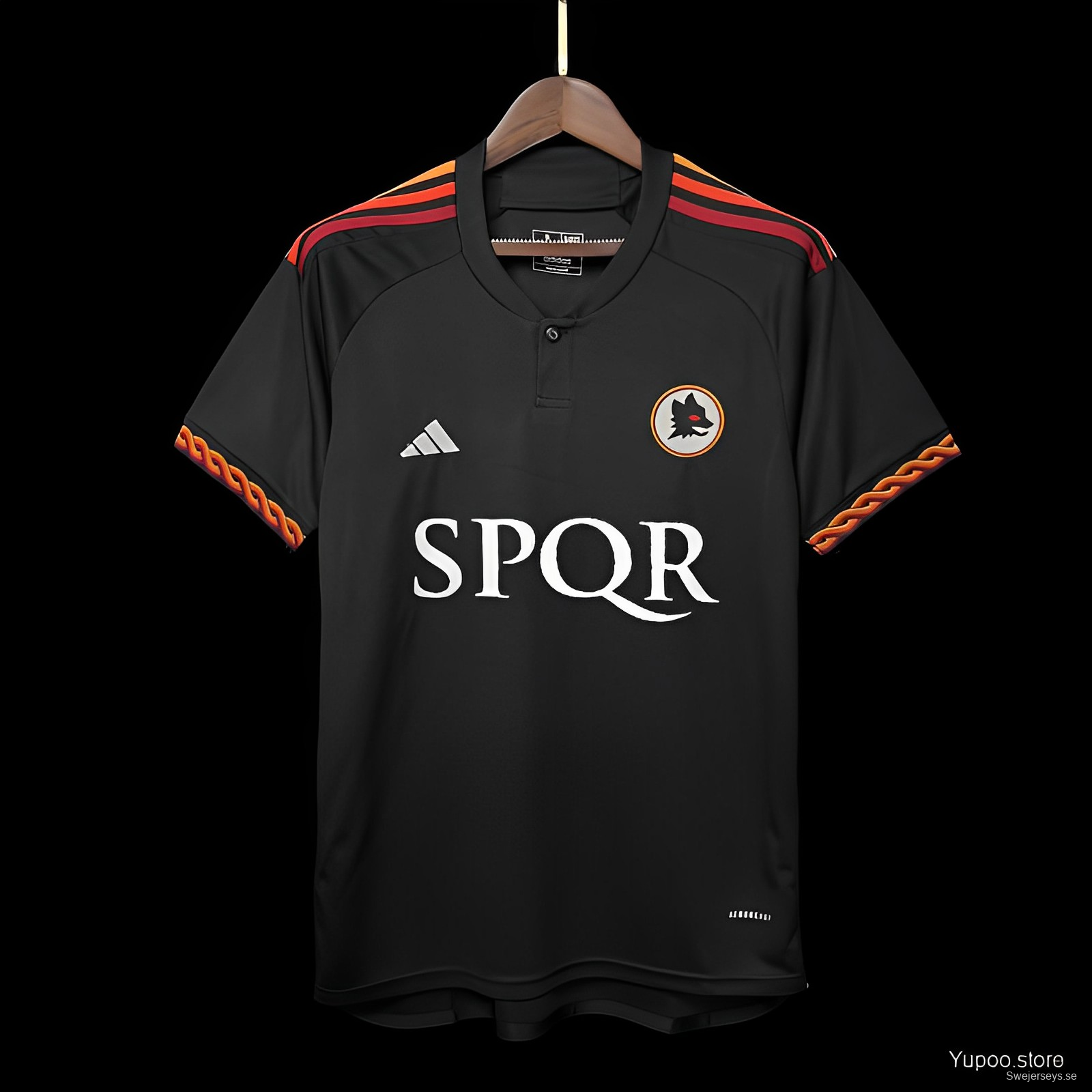 23/24 Roma Third Black Jersey