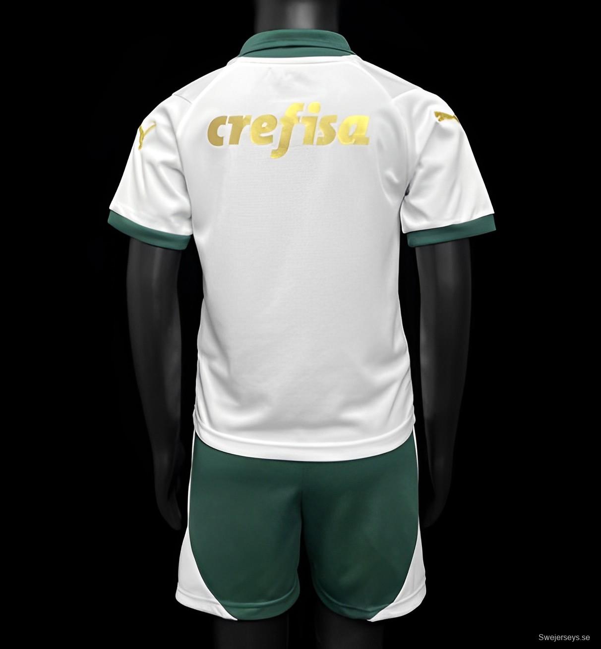 24/25 Kids Palmeiras Away White Jersey