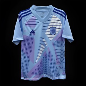 2024 Spain Blue Goalkeeper Jersey